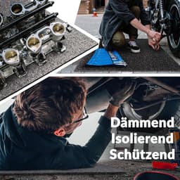 Anti-vibratiemat Rubber - Antislipmat Bouwmat - Vloeren Beschermen - Gemaakt in Duitsland - 90 x 80 cm - Zwart — thumbnail 4