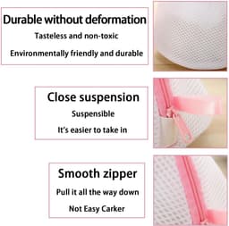 Dailygoods- Waszak met Rits - Waszakje BH - Waszakken voor Wasgoed - Dacron - Beschermd tijdens Wassen - Verkrijgbaar in Meerdere Kleuren — thumbnail 4