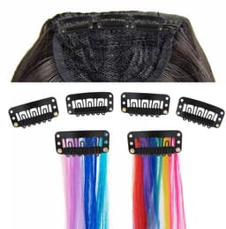 Dailygoods- Pruikclips 50 stuks - U-vormige Metalen Clips - Haarverlengingen - Siliconen Bescherming - Koolstofstaal - 3,3 x 1,6 cm - Haarklemmen — thumbnail 4