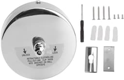 Dailygoods- Waslijn Zware Kwaliteit - Intrekbaar - Roestvrij Staal - Veiligheidsmechanisme - Voor Binnen/Buiten - 3,8 m Lengte - Kledingdrooglijn — thumbnail 2
