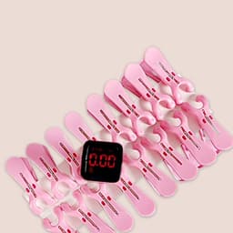 Wasknijpers - Kleding clips - Buiten drogen - Winddicht ontwerp - 95x55 cm - Roze — thumbnail 2
