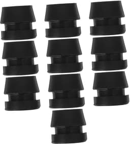 Dempingsrubber Pads - Antivibratie Plug - Trillingen Reduceren - Duurzaam Rubber Materiaal - 10 Stuks - Zwart — thumbnail 1