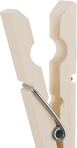 300 stuks 7,2 cm houten wasknijpers voor waslijn en knutselprojecten, ideaal voor fotowand en ambachten binnen en buiten — thumbnail 3