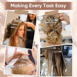 Haarspelden - Haarklemmen - Haar Stylen - Tandloos Design - 24 Stuks - Zilver — thumbnail 2