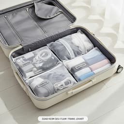 Wasnet voor wasmachine - 5-delige set, kleine waszak 23 x 30 cm, ideaal voor ondergoed, sokken en babykleding — thumbnail 2