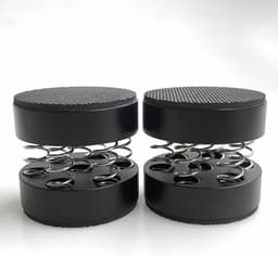 Isolatie Voeten Pads - Speaker Voetjes - Audio Verbeteren - Trillingen Dempen - 4 stuks - Zwart — thumbnail 3