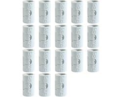 18 Stuks - Stevige Dekbedklemmen - Dekbedovertrekclips - Dekbedknijpers - Dekbed Clips - Kunststof - 1,7×1,7×3,5 cm - Voorkomt verschuiven dekbedovertrek - Blauw