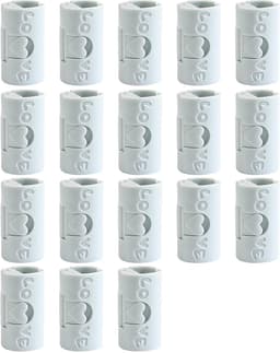 18 Stuks - Stevige Dekbedklemmen - Dekbedovertrekclips - Dekbedknijpers - Dekbed Clips - Kunststof - 1,7×1,7×3,5 cm - Voorkomt verschuiven dekbedovertrek - Blauw — thumbnail 1