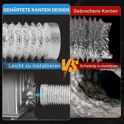 Afvoerslang - Ventilatieslang PVC Aluminium - Airco Ontluchting - Flexibel en Stevig - 100 mm x 4 m - Zilver — thumbnail 2