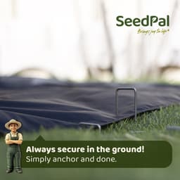 SeedPal Grondankers/Haringen Anti Roest - 50 Stuks - Roestvrije & Verzinkte Bodemankers Voor Bevestiging - 150 mm x 30 mm x Ø3 mm - Aardnagels/Bodemhaken Van Staal - Grondverankering/Bodembevestiging — thumbnail 5