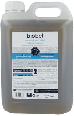 Biobel – Vloeibaar Wasmiddel – 5 L - 100% Natuurlijk – Biologisch afbreekbaar — thumbnail 1