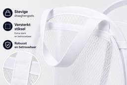 HEM Pop-up Wasmand 64 Liter – Opvouwbare Laundry Basket – Inklapbare Wasbox met Mesh – Wit – Inclusief HEM Microvezeldoekje — thumbnail 2