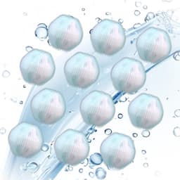 Dailygoody - Huisdierhaarverwijderingsballen - Waspluizenverwijderaar - Herbruikbaar - Blauw en wit - Geschikt voor honden en katten - 12 stuks — thumbnail 1