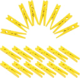 30 Stuks Bamboe Wasknijpers - Houten Kledingknijpers voor Creatieve Projecten en Handwerk — thumbnail 1
