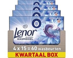Lenor Wasmiddel All-in-1 Pods Zeebries - 4 x 15 stuks
