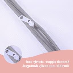 6 Stuks Waszakken van Gaas, 4 Netzakken met Rits en 2 Trekkoordzakken voor Ondergoed, Sokken en Kleding - Ideaal voor Thuis en Reizen — thumbnail 3