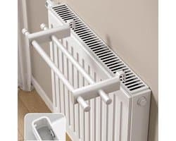 Droogrek Kleding - Radiator Droger - Snel Kleding Drogen - Efficiënt Ruimtebesparend - Tot 130 cm - Wit