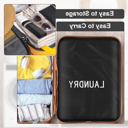 Waterdichte Waszakken Set van 4 - 3 Maten voor Vuile Kleding, Zwemmen en Yoga, Vouwbare Waszakken voor Reizen en Gezinsvakanties — thumbnail 5
