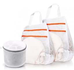 Upgrade Dubbele Rits Waszak Set - Honingraat Mesh Wasnetten voor Wasmachine - Beschermende Waszakken voor Kleding en Ondergoed - 3-delig Set — thumbnail 4