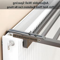 Verstelbaar Droogrek voor Radiatoren - Ruimtebesparend Droogrek voor Binnendrogen, Efficiënt en Draagbaar Ontwerp voor Thuisgebruik — thumbnail 3