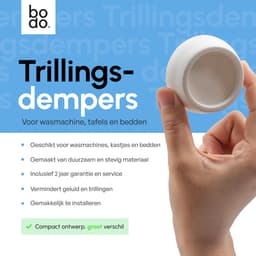 Bodo® Trillingsdempers Wasmachine - Droger – Set van 4 – Wit — thumbnail 2