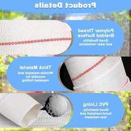 Robuuste 32mm PVC Slang met Klemmen voor Wateroverdracht en Afvoer, Geschikt voor Dompelpompen en Vuilwaterpompen, 10 Meter Lang en Duurzaam — thumbnail 2