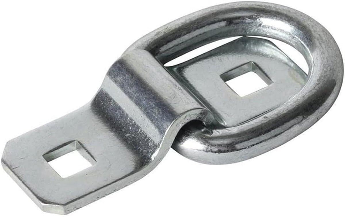 Afmeeranker D Ring - Grondhaak Verankering - Vastzetten Vracht - Heavy Duty Staal - 87.5 mm - Zilver — afbeelding 1