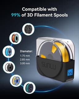 Filament Droger - Droogbox - 3D Printen - Instelbare Temperatuur - 1kg Spoelen - Zwart — thumbnail 5