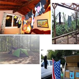 Reis Kledinglijn - Waslijn Bungee - Kleding Drogen - Geen Wasknijpers Nodig - Tot 300 cm - Zwart — thumbnail 3