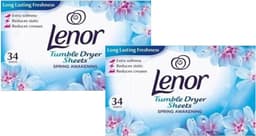 Lenor - Droogtrommeldoekjes - Spring Awakening - 2 x 34 doekjes - Voordeelverpakking — thumbnail 1