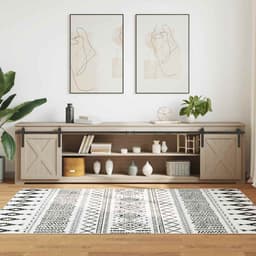 vidaXL - Ophangset - voor - schuifdeur - 244 - cm - koolstofstaal — thumbnail 2