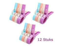 Wasknijpers stormbestendig - set van 12 stuks