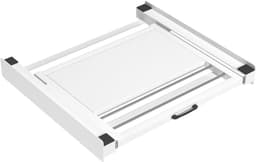 Wasophoogte® Tussenstuk wasmachine droger - Stapelkit wasmachine droger - Tussenkader met droogrek en plateau - Geschikt voor elk type - Wit — thumbnail 3