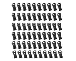Sokclip - 60 Stuks - Sokken clips - Kunststof - Sokkenhouders - Waslijnknijpers - Antislip Wasknijpers - Draagbare kledinghaak - Geschikt voor waslijnen - 2.8*1.5*1.1cm - Zwart