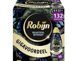 Robijn Klein & Krachtig Collections Vloeibaar Wasmiddel - Beautiful Mystery - 6 x 22 wasbeurten - Voordeelverpakking