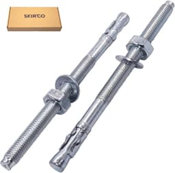 Verzinkte Wigankers M10 x 160 mm - 10 Stuks - Metalen Pluggen en Ankerbouten voor Bouw en Thuisprojecten — thumbnail 5