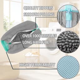 Wasmachine Tas voor Schoenen Sneakers en Sportschoenen - 360° Reiniging - Herbruikbaar - 2 Stuks — thumbnail 3