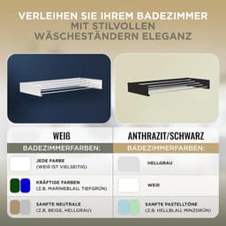 Uitschuifbare Wanddroger met 4m Droogoppervlak - Ruimtebesparende Kledinglijn voor Balkon en Badkamer — thumbnail 3