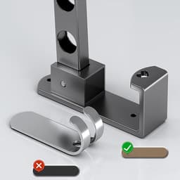 Wand Droogrek - Inklapbare Hangers - Ruimte Besparen - 90° Opvouwbaar - 5x3x5 cm - Grijs — thumbnail 3