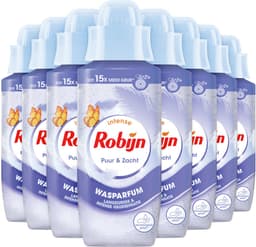 Robijn - Intense Wasparfum - Puur & Zacht - 8 flessen x 342 ml - Voordeelverpakking — thumbnail 2