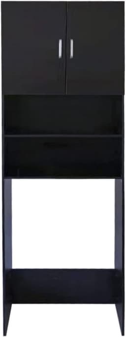 SNJY® Wasmachine Kast - Wasmachine Verhoger - Wasmachine Ombouw - 30D x 60,3B x 190H cm - Zwart — thumbnail 1
