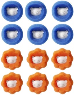 12-delige set voor het verwijderen van huisdierharen in de wasmachine – Pluisballen & wasballen voor het verwijderen van huisdierharen — thumbnail 1