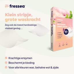 Fressea Wasstrips 60 Wasbeurten - Wasmiddel Strips - Plasticvrij & Vegan Wasmiddeldoekjes (Lentebloesem) — thumbnail 2