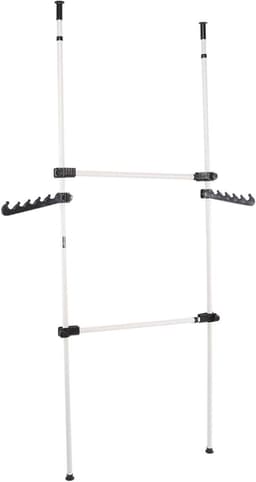 Telescopische stang voor kledingkast - multifunctioneel en verstelbaar - geschikt voor slaapkamer en woonkamer - uitschuifbaar van 80 tot 139 cm. — thumbnail 1