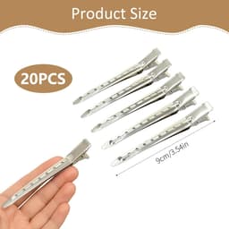 Professionele Haarspeld Zilver voor Kapper en Thuengebruik - Set van 20 Stuks, 9 cm — thumbnail 3