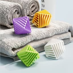 4 stuks Wasballen voor droger | Kledingverzorgingsballen | Anti-Matten Wasverzachter - voor droger Wasserij Badkamer Huishoudelijke Reizen Appartement Slaapzaal Hotel — thumbnail 5