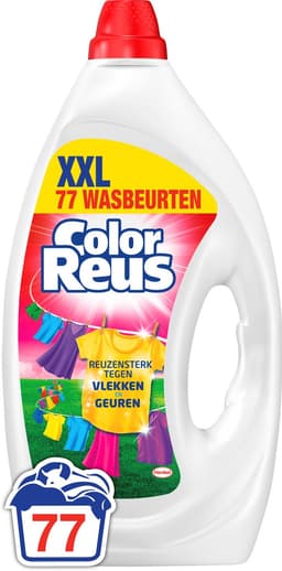 Color Reus Gel - Vloeibaar Wasmiddel - Gekleurde Was - 77 Wasbeurten - Grootverpakking — thumbnail 1