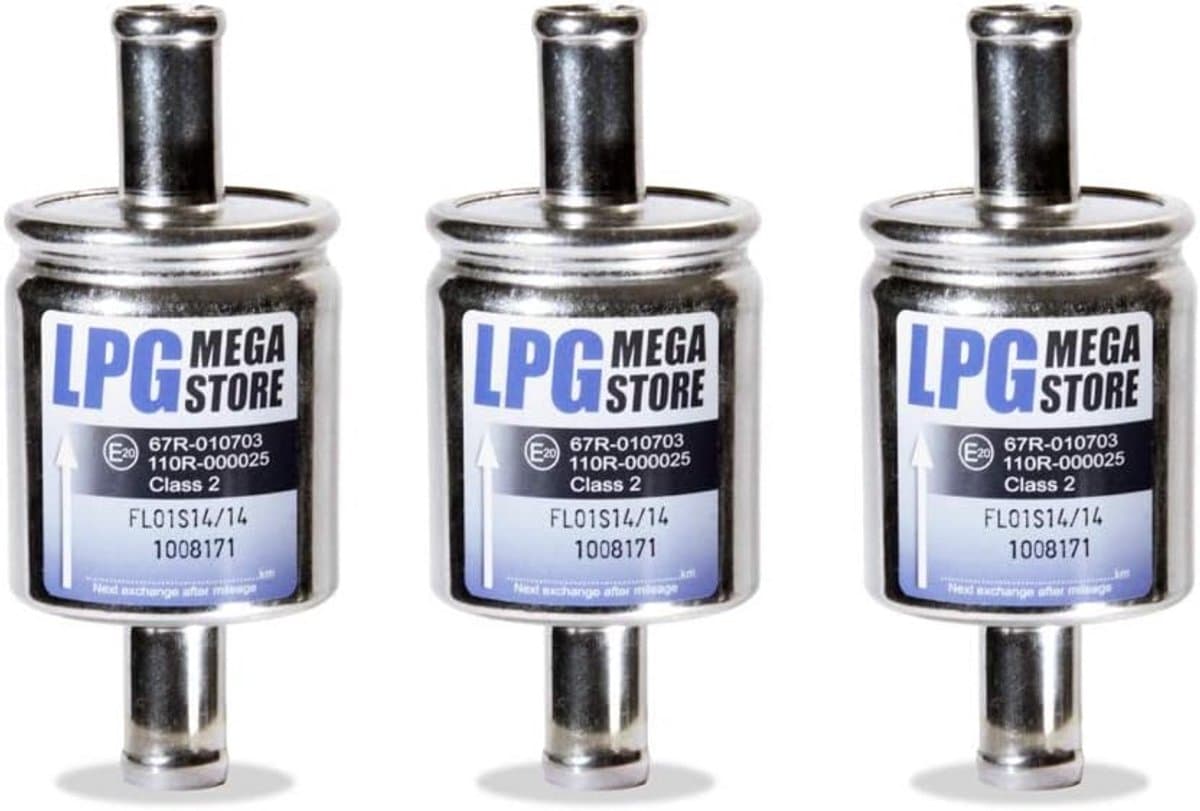 3 Stuks Universele Gasfilter 14 mm voor Autogas LPG GPL — afbeelding 1