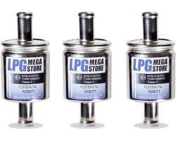 3 Stuks Universele Gasfilter 14 mm voor Autogas LPG GPL