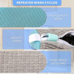 Schoenwaszak voor Wasmachine - 2 Stuks Waszak voor Wasdroger & Wasmachine - Herbruikbare Reinigingshoes voor Sneakers - 360° Diepe Reiniging Geschikt voor Alle Schoenen - Met Zelfsluitende Rits — thumbnail 2